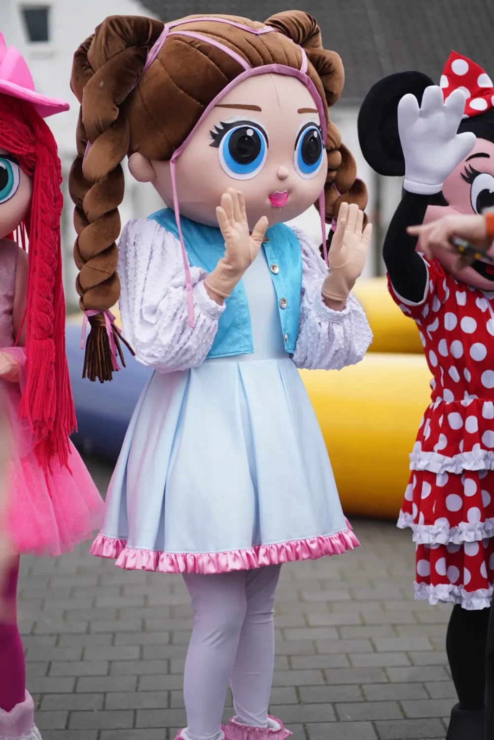 Maskottchen und Minnie Maus Kostüm von Maxiland Event